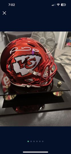 Patrick Mahomes Mini Rare Chrome On Chrome Helmet