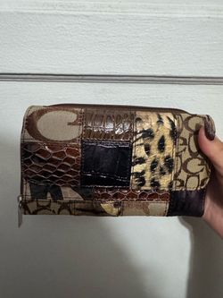 Patchwork Signature Zip Wallet
