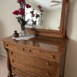 Antique Sleigh Bed and  Bedroom Set 