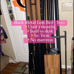 Twin Metal Loft Bed