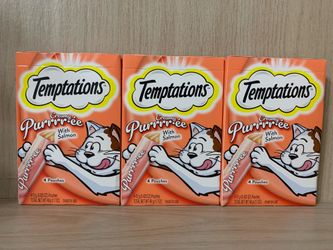 Temptations Salmon Purée Cat Treats, Price for All