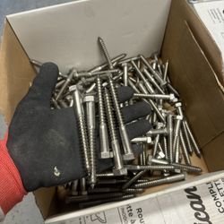 Everbilt 1/4 in. x 4-1/2 in. Stainless Steel Hex Drive Hex Head Lag Screw