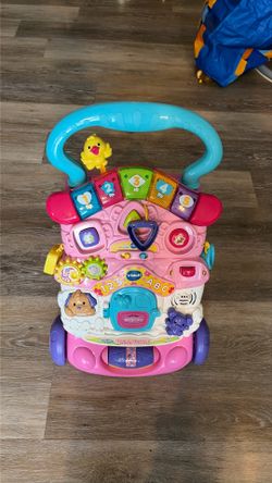 V Tech Pink Stroll and Discover Activity Walker