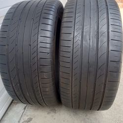 Par de llantas usadas continental contisportcontact runflat 255/40/r/18