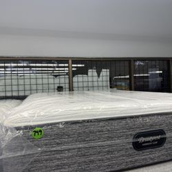 QUEEN SIZE SIMMONS BEAUTYREST HARMONY LUX (MEDIUM) MATTRESS & BOX SPRING BED SET