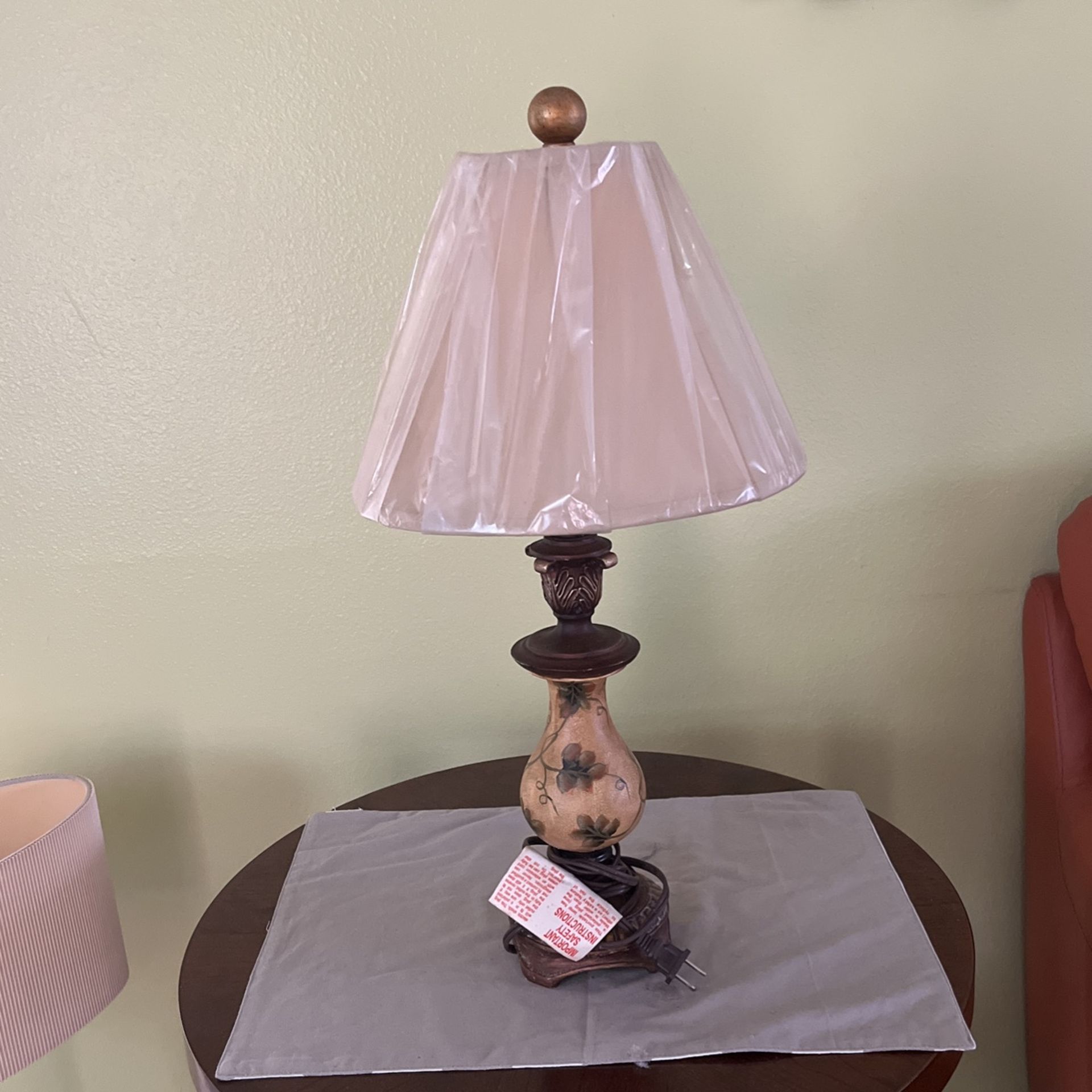 Lamp With Shade , About 25” Tall