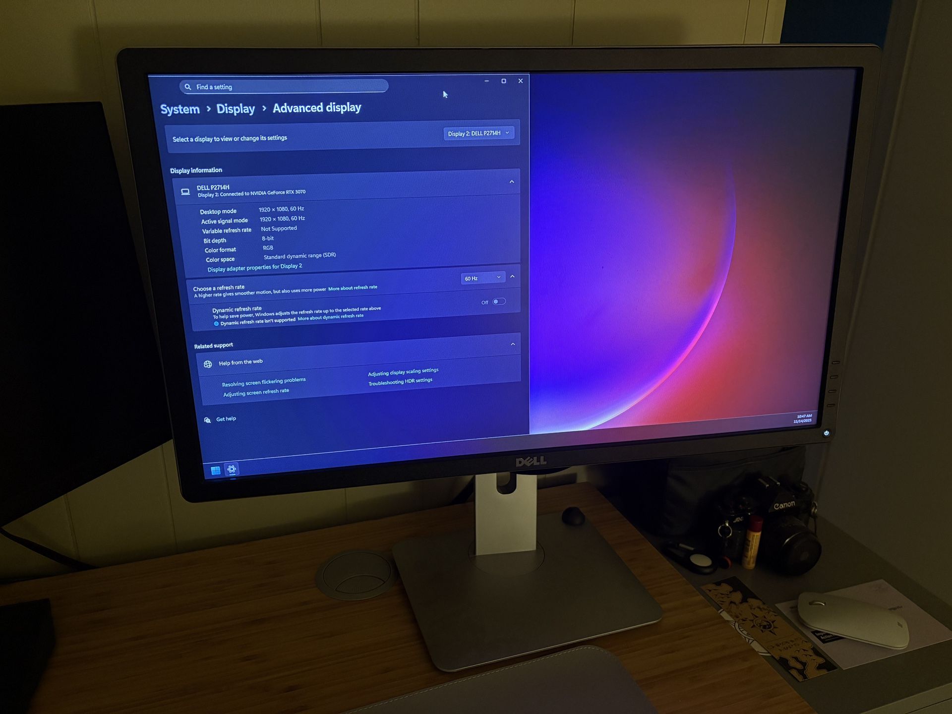 27” Dell Monitor P2714H