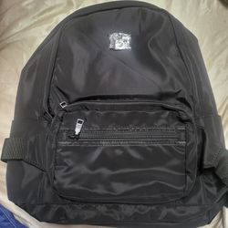 Jewel Badgley Mischka Nylon Backpack Black Detachable Pocket Bonus Bag $129