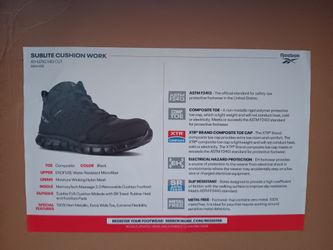 Composite toe work shoes w/insoles