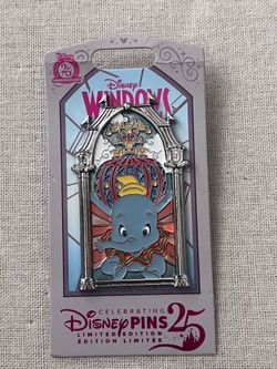Disneyland 2025 Windows Of Attraction Pin Dumbo