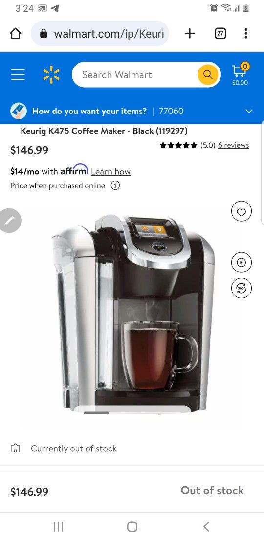 Keurig k475 coffee maker clearance