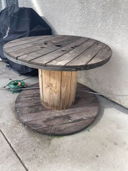 Wood Reel Table 