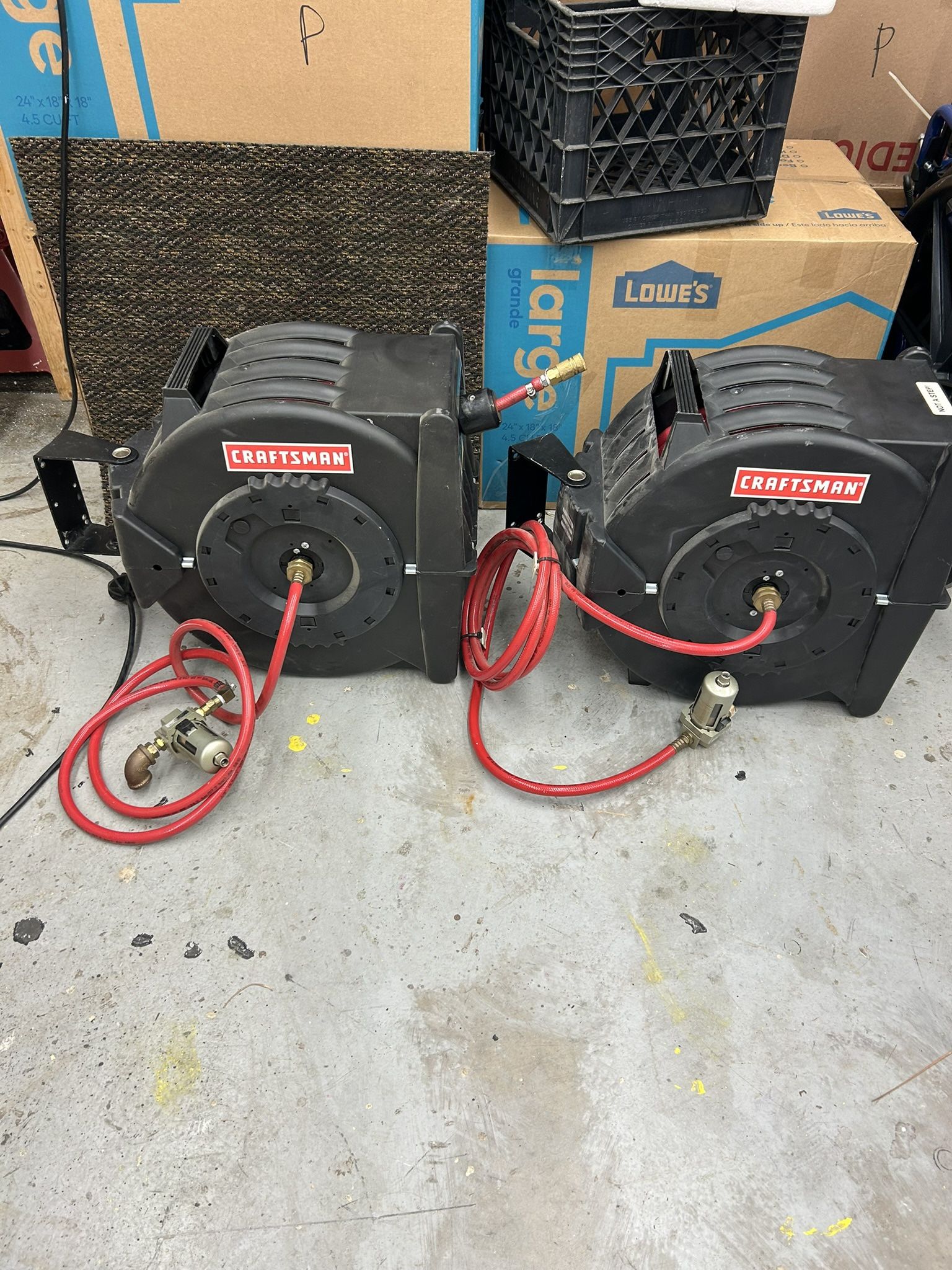 2–50 foot craftsman retractable air hoses