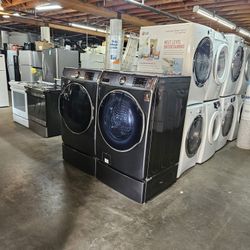 Huge Liquidation Nice Gently Used Refurbished Reconditioned Certified Refrigerators Oven Stackable Washer Dryer Stove Free Warrant 
