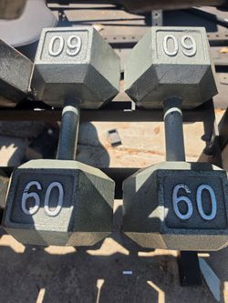 60 pound dumbbells
