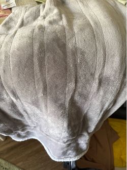 Berkshire Plush Gray Throw