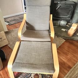 Chair (IKEA Poang With Ottoman)
