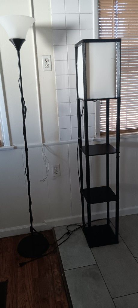 Cute Floor Lamp w Shelves