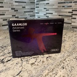 Gaahleri Airbrush Kit, Airbrush Gun Dual Action Gravity Feed Set, 0.38 & 0.5mm Needles, 1/2 & 1/4 OZ Fluid Cup, Multi-Purpose Air Brush Makeup Model C