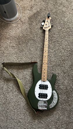 Sterling Stingray Bass Guitar Olive Green