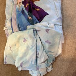 Girls Elsa Blanket And Sheets Twin Size 