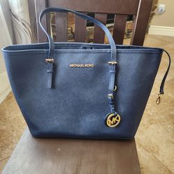 Blue Michael Kors Purse