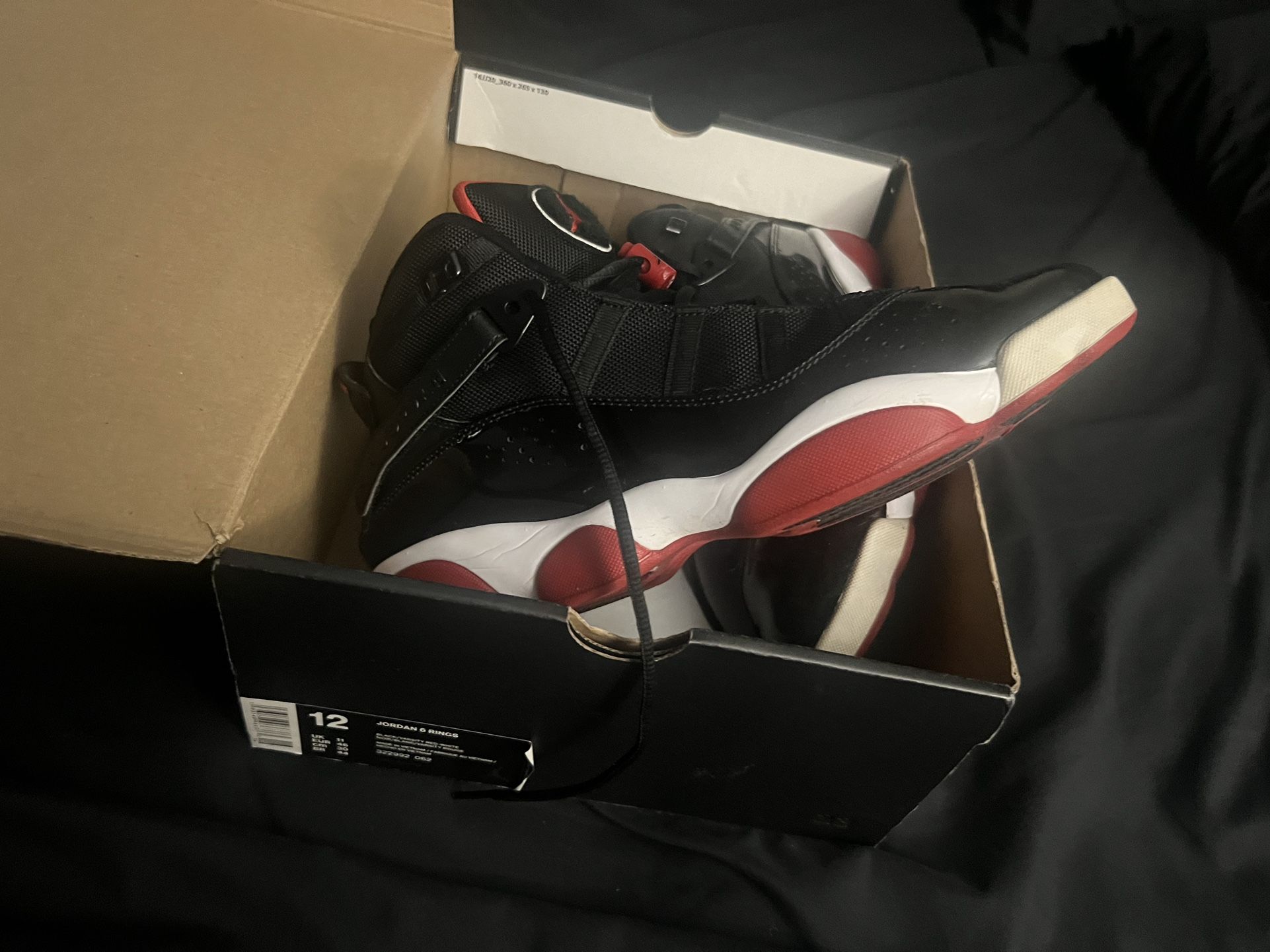 Jordan 6 Rings Bred Size 12