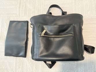 Miss Fong Leather Diaper Bag Backpack