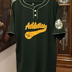 PRO MARK BY MARTIN VINTAGE ATHLETICS LA BASEBALL JERSEY SHIRT SZ XL