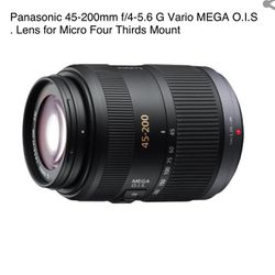 Panasonic 45-200mm f/4-5.6 G Vario MEGA O.I.S. Lens for Micro Four Thirds Mount