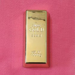 OBNOXIOUS IMITATION GOLD INGOT PAPERWEIGHT🤣 (Gently Used)  Please Read Description.