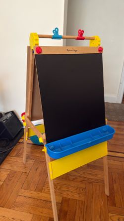 isit the Hape Store 4.7 4.7 out of 5 stars (9,259) Hape E1010 Magnetic All in 1 Kids Height Adjustable Drawing Dry-Erase Chalkboard Wooden