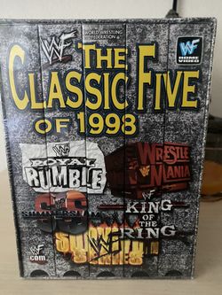 WWF vhs box set 1998 the classic five. Wwe home videos.