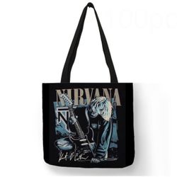 Band Tote Bag Nirvana Misfits 
