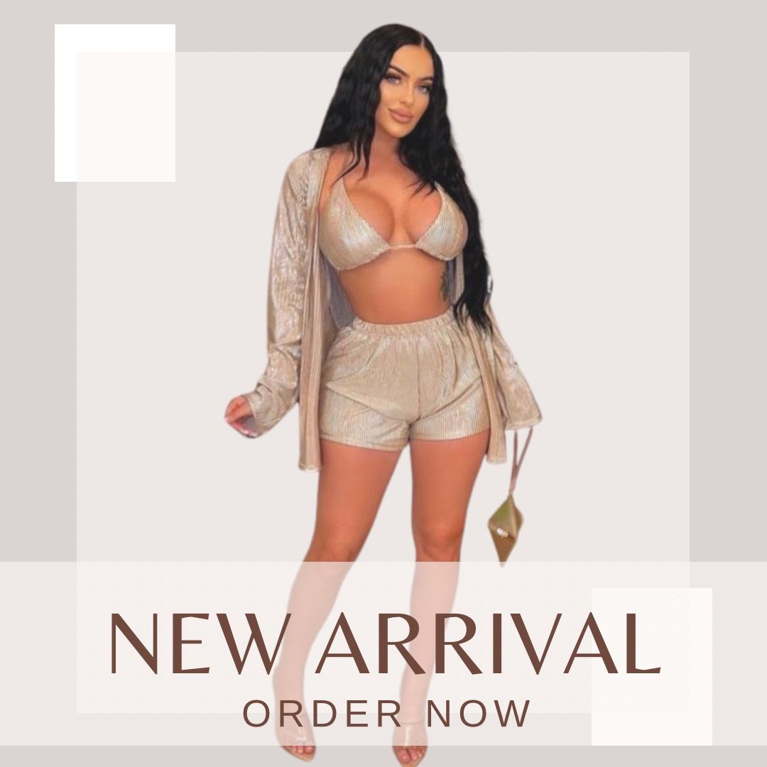 Lily Palazzo 3 Piece Short Set