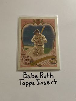 Babe Ruth New York Yankees Hall of Fame Outfielder Topps Short Print Insert Card. 