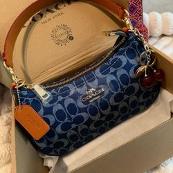 Denim Coach Bag, Purse 