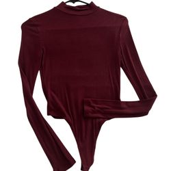 CHARLOTTE RUSSE burgundy one piece top