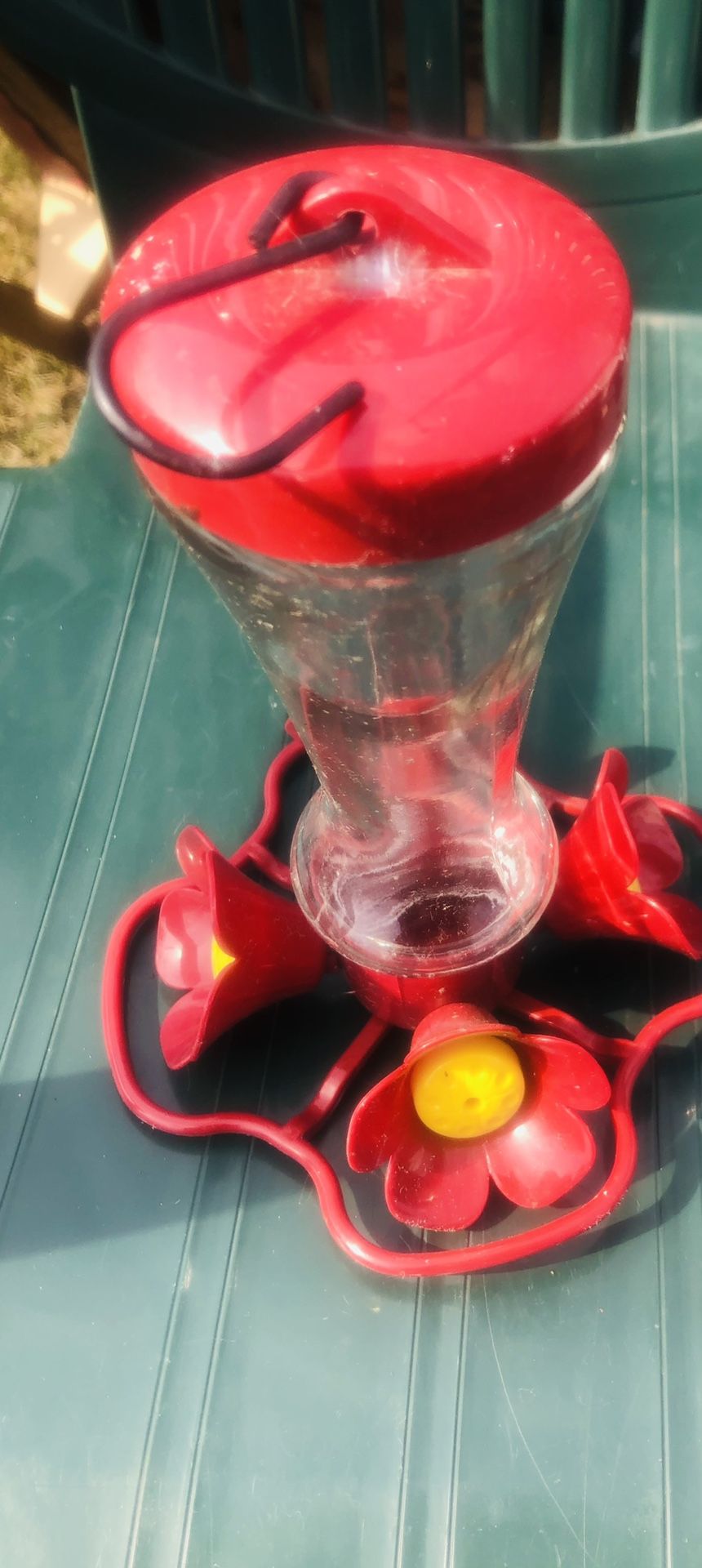 Bird Feeder 8 inches Tall Great Condition