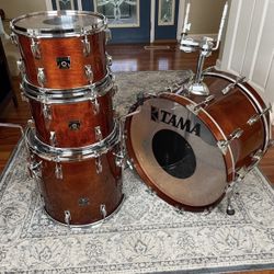 4 Piece Tama Superstar Birch Drum Set (1980s)
