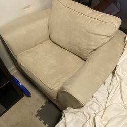 IKEA Oversized Beige Armchair
