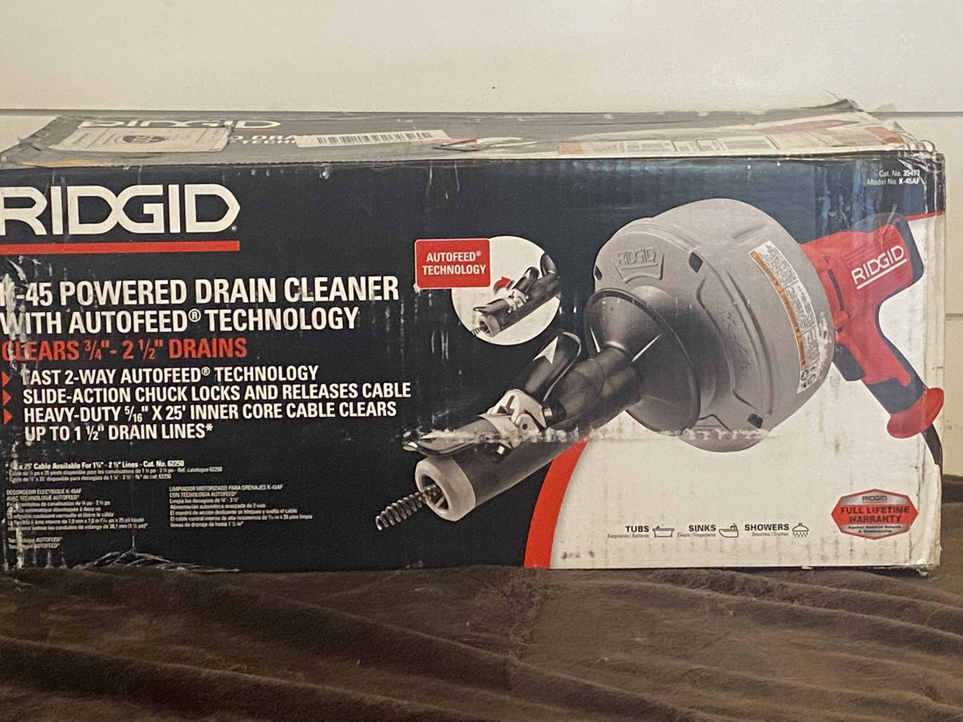 Rigid Auto feed Drain Cleaner