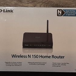 D-LINK N150 Home 150Mbps 4-port 10/100 Wireless N Router (DIR-601) Open Box