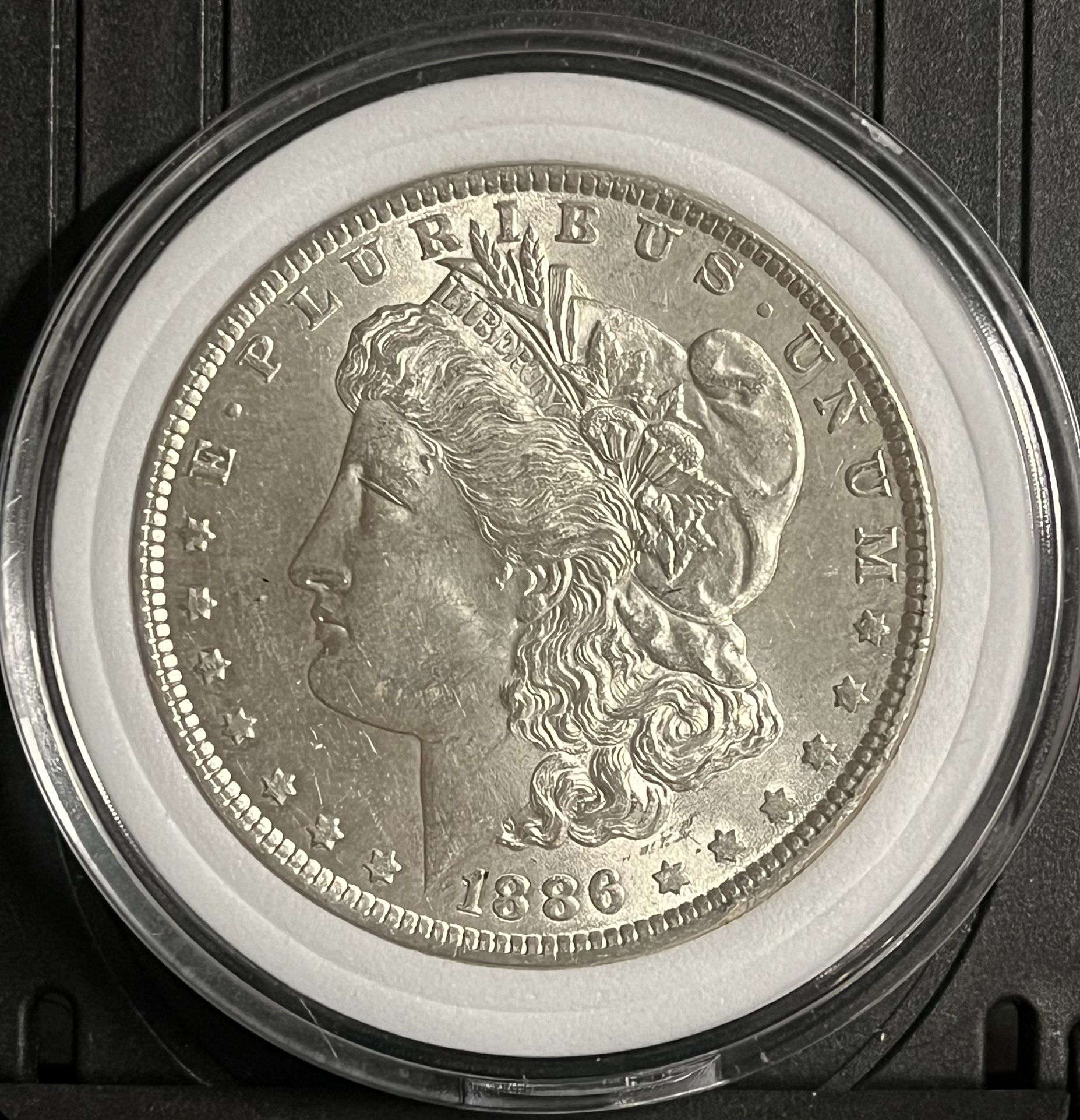 1886-Morgan Silver Dollar Double Die Date