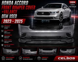 HONDA ACCORD FRONT BUMPER COVER +VALANCE  2023  -  2025