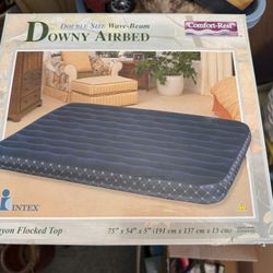 New Intex Downy Airbed Double Size Wave Beam Air Mattress 2 Available
