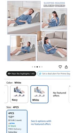 Surgery foam pillow set