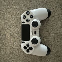 White PlayStation 4 controller 