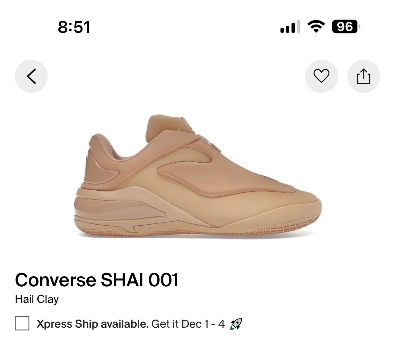 Converse Shai Hail Clay Size 10.5 New