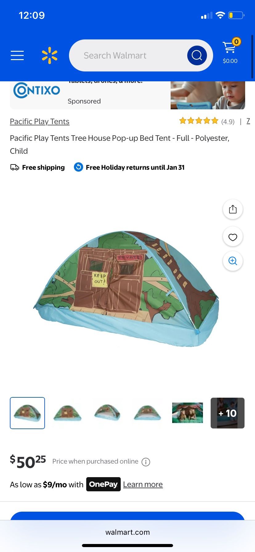 Pacific Play Tent Full Bed Size Cover